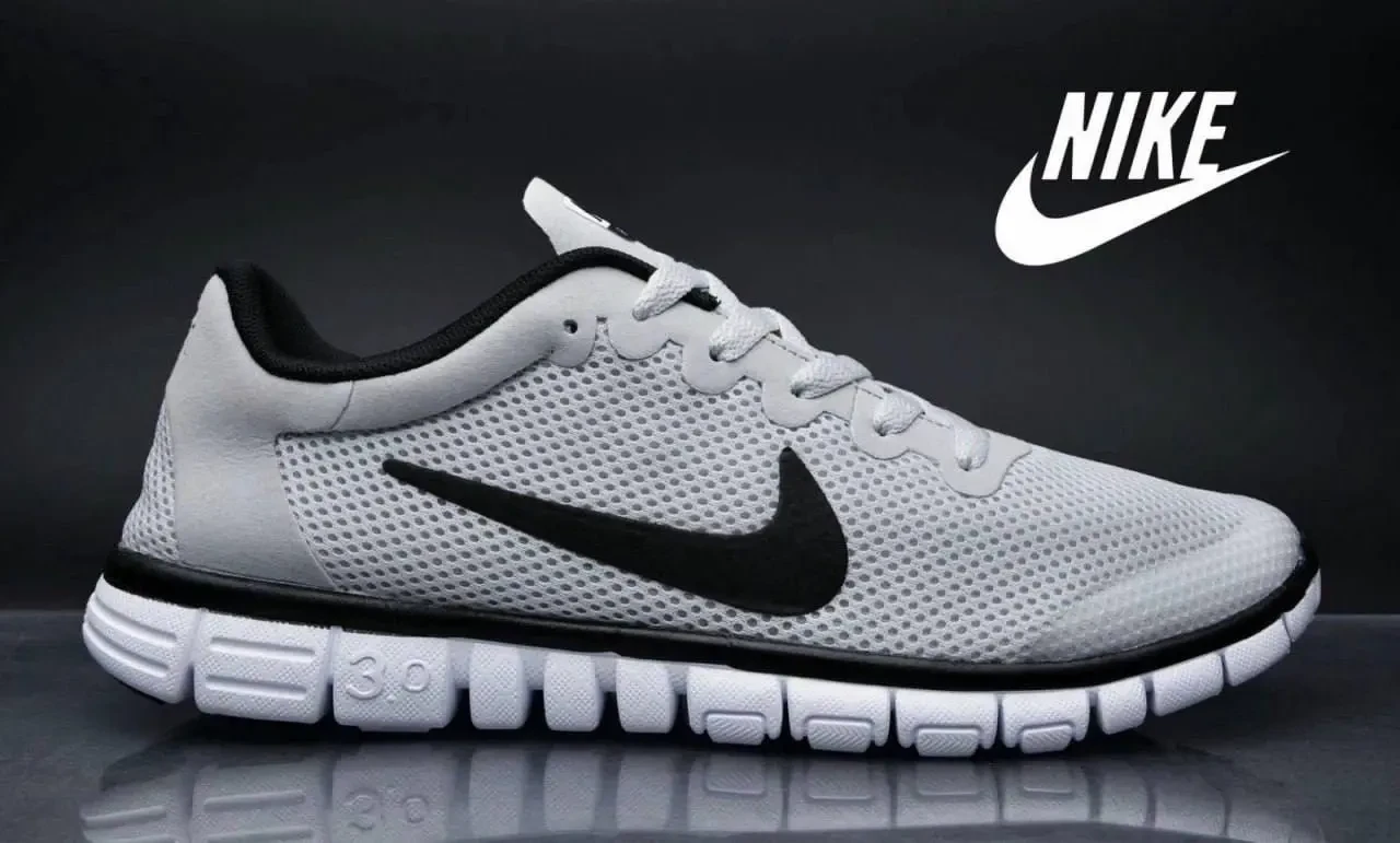 Кроссовки Мужские Nike Free Run 3.0 Light Gray Арт 21708 (Найк Фри Ран 3.0, унисекс) 44