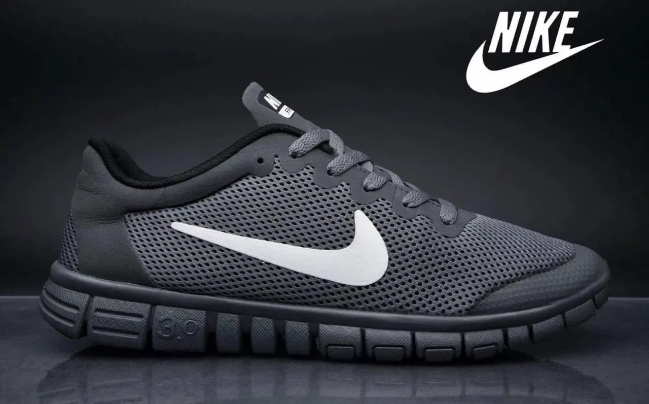 Кроссовки Мужские Nike Free Run 3.0 Gray Арт 21707 (Найк Фри Ран 3.0, унисекс) 46