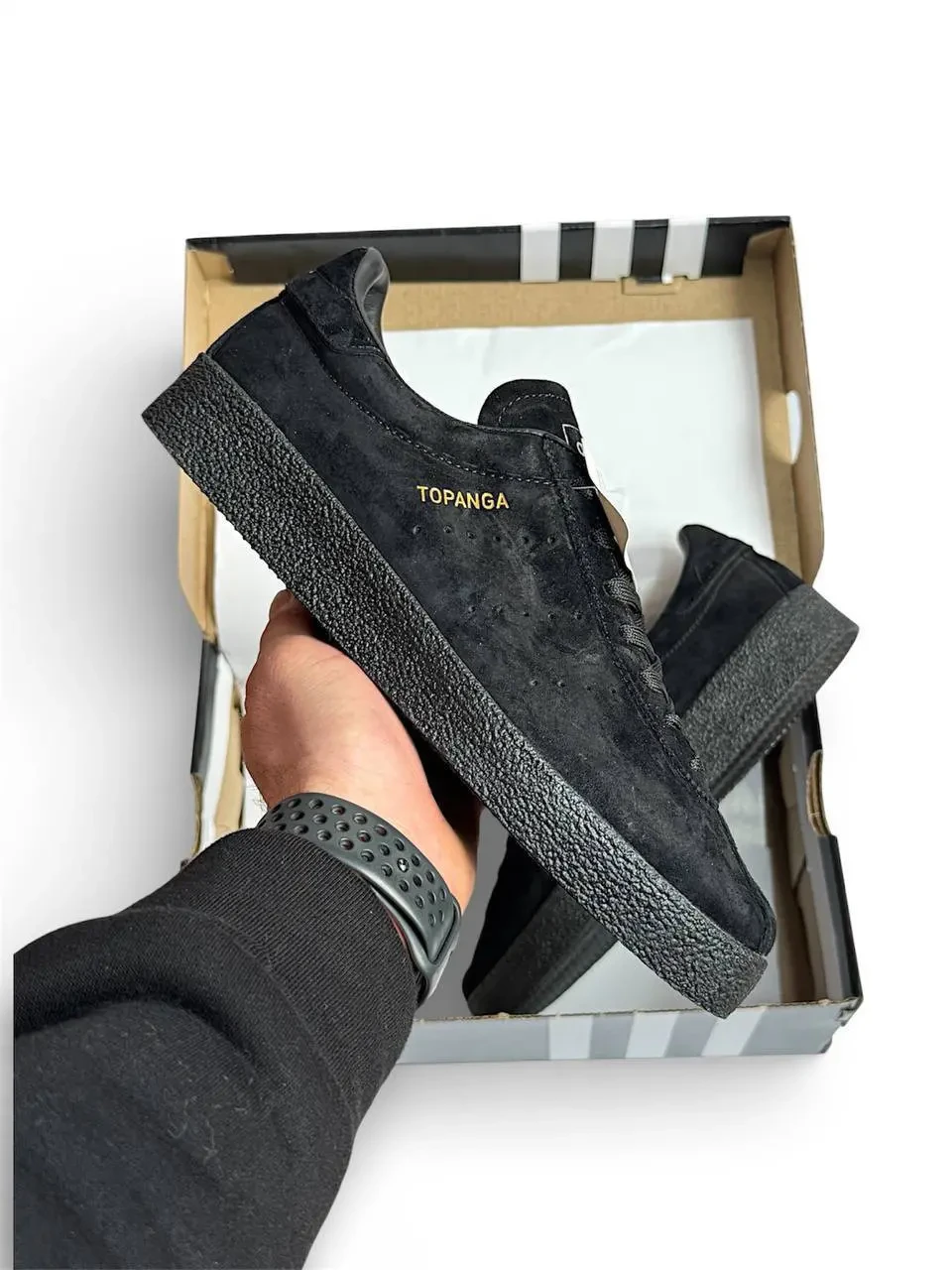 Кроссовки мужские Adidas Topopanga All Black Арт 197 (Адидас Топанга, унисекс) 4