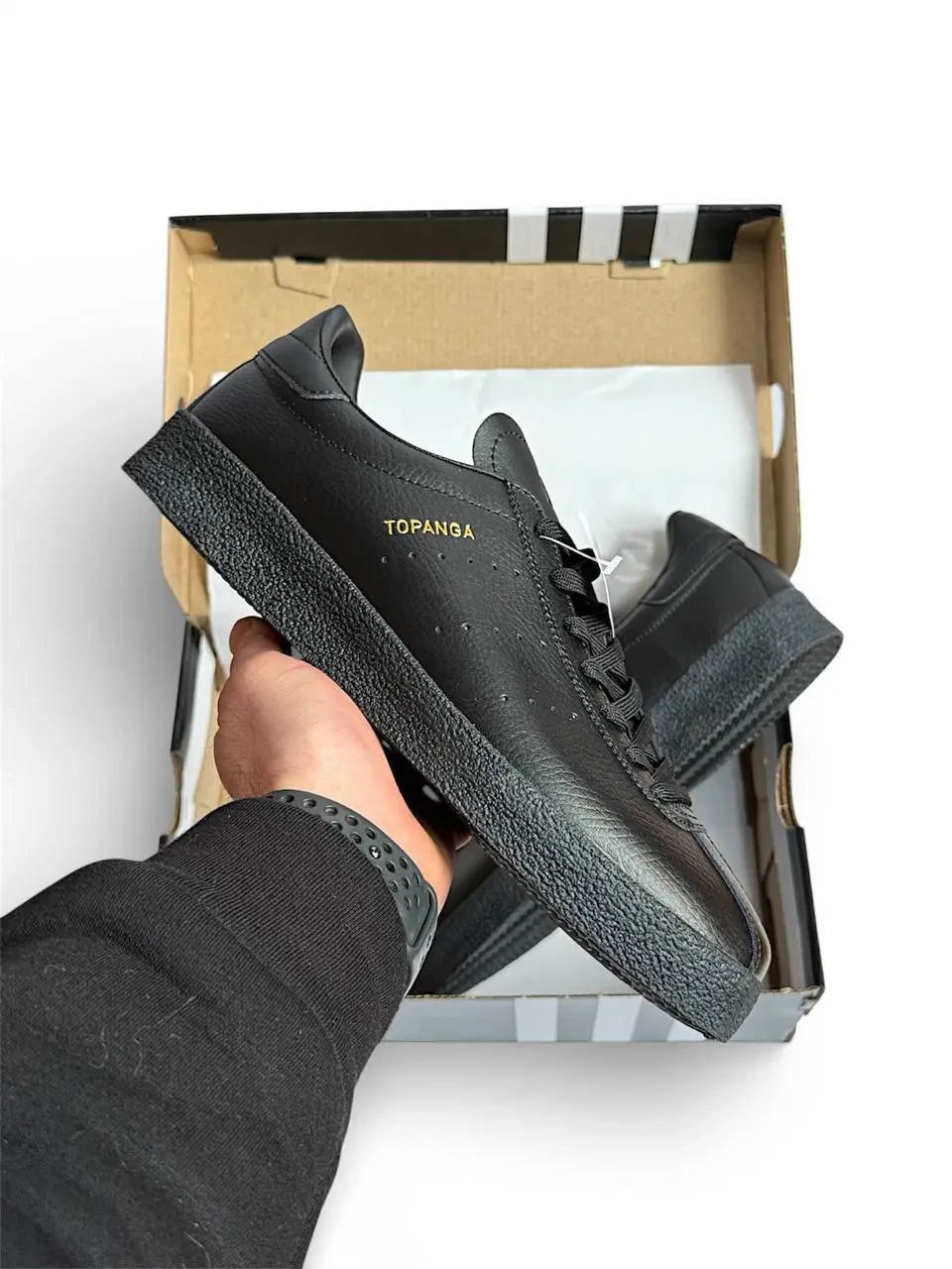 Кроссовки мужские Adidas Topopanga All Black Арт 198 (Адидас Топанга, унисекс) 4