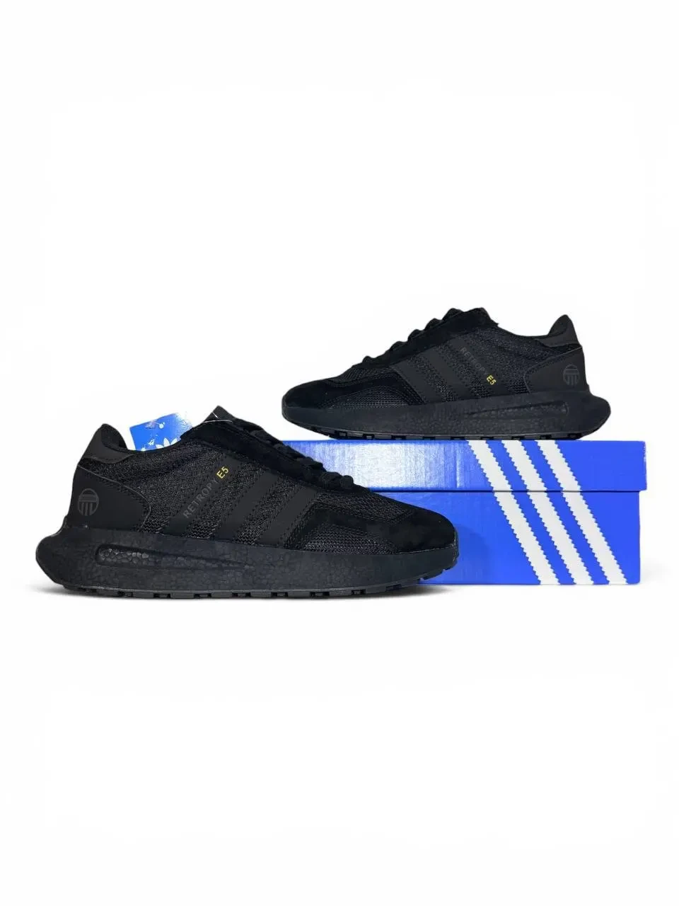 Кроссовки мужские Adidas Retropy E5 All Black Арт 215 (Адидас Ретропи Е5, унисекс) 2