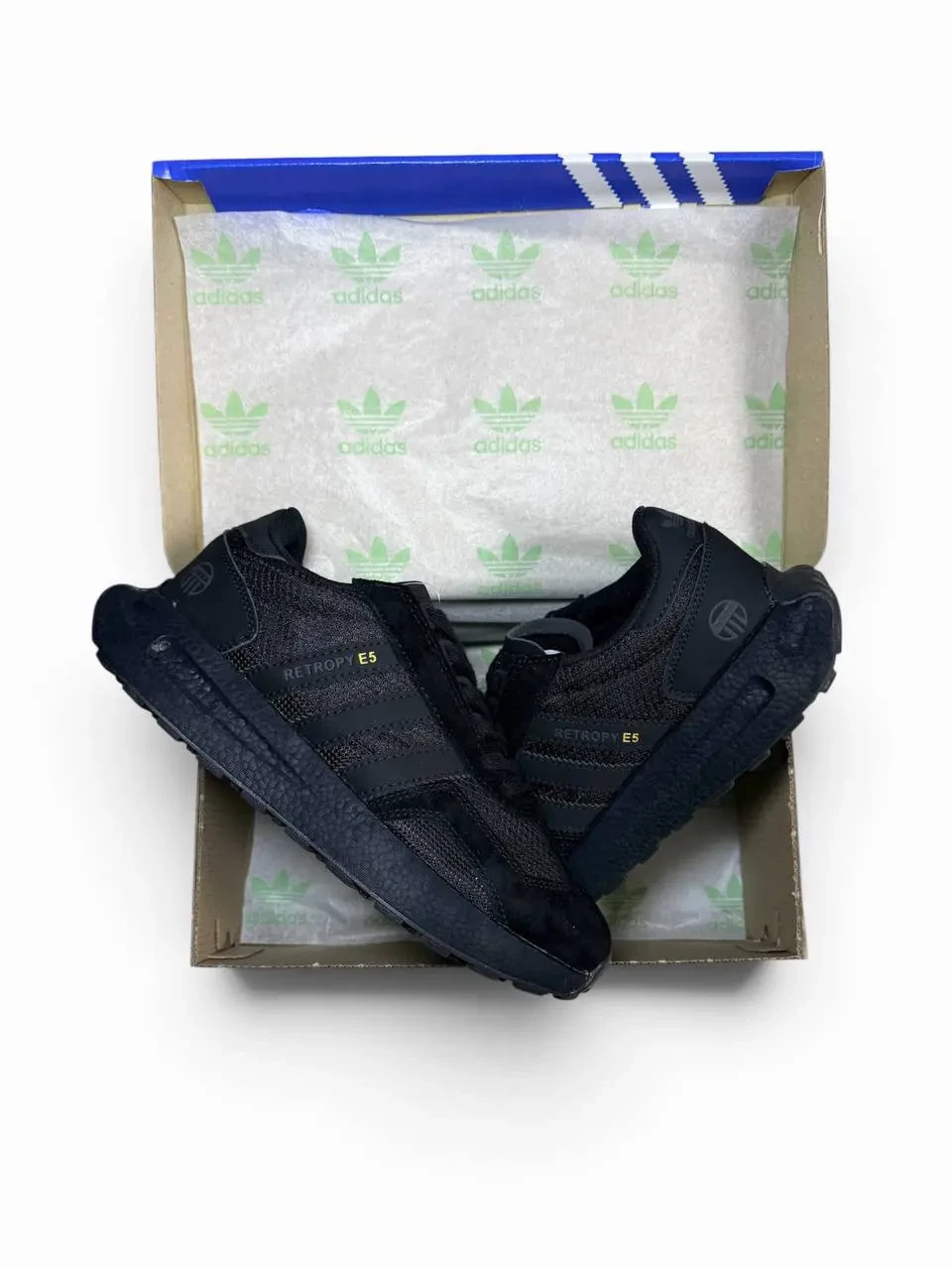 Кроссовки мужские Adidas Retropy E5 All Black Арт 215 (Адидас Ретропи Е5, унисекс) 5