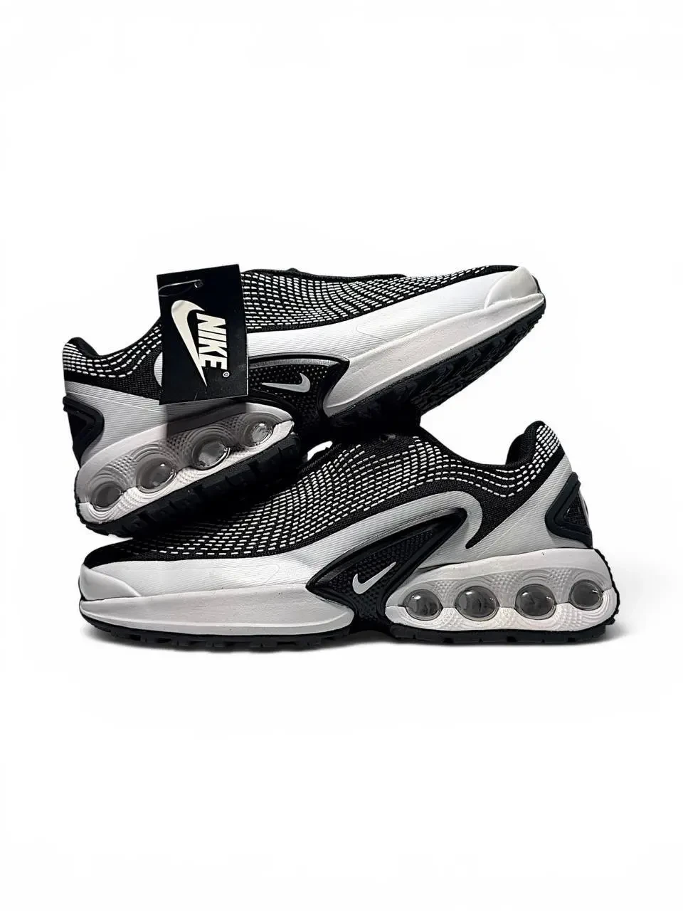 Кроссовки Мужские Nike Air Max DN White Black Арт 217 (Найк Аир Макс ДН, унисекс) 6