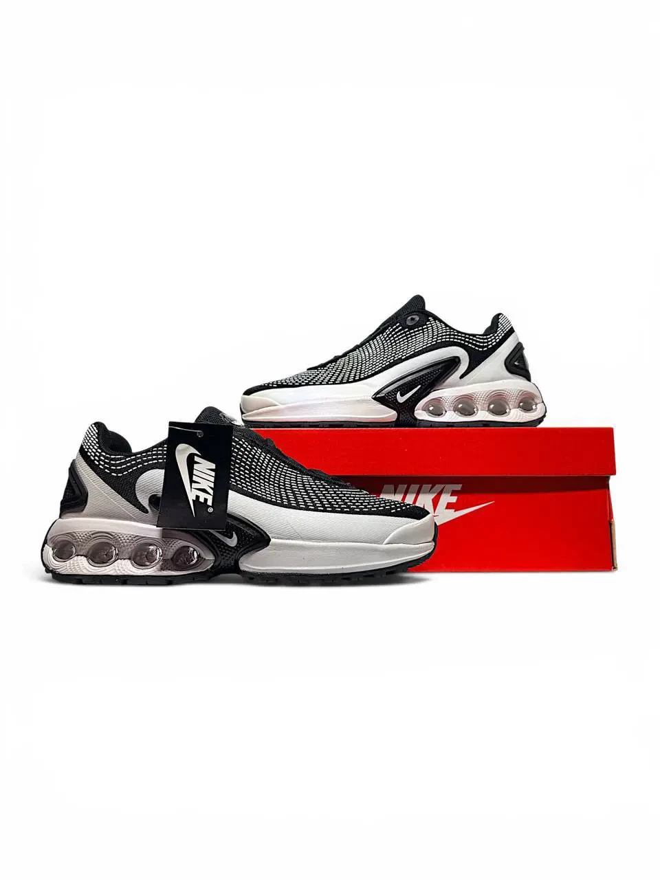 Кроссовки Мужские Nike Air Max DN White Black Арт 217 (Найк Аир Макс ДН, унисекс) 5