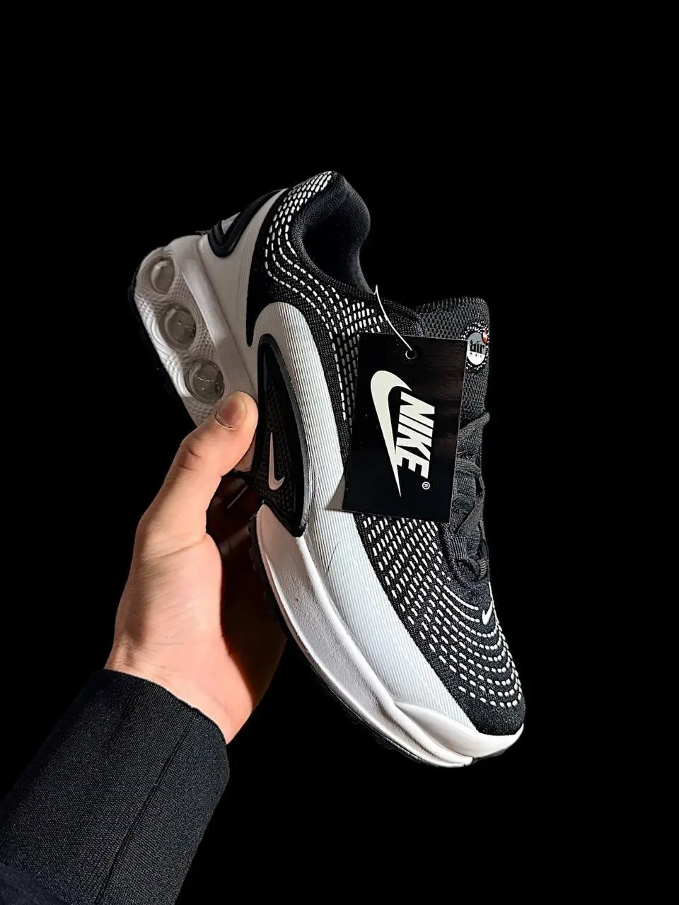 Кроссовки Мужские Nike Air Max DN White Black Арт 217 (Найк Аир Макс ДН, унисекс) 3
