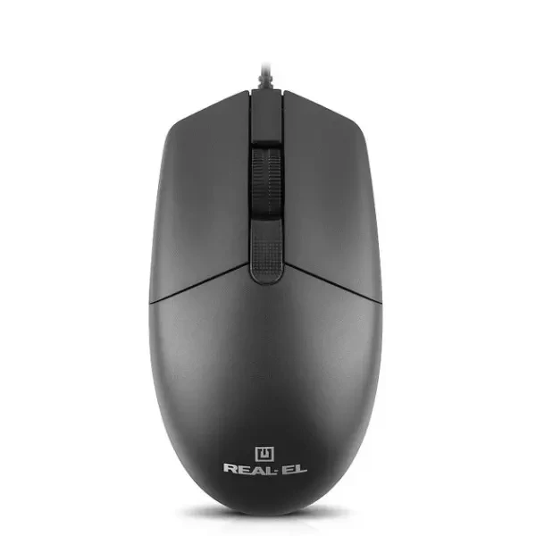 Мишка REAL-EL RM-210 USB Black (EL123200036)