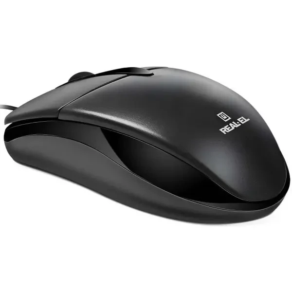 Мишка REAL-EL RM-214 USB Black (EL123200039) 3