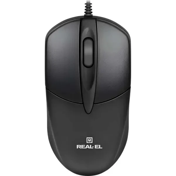 Мишка REAL-EL RM-214 USB Black (EL123200039)