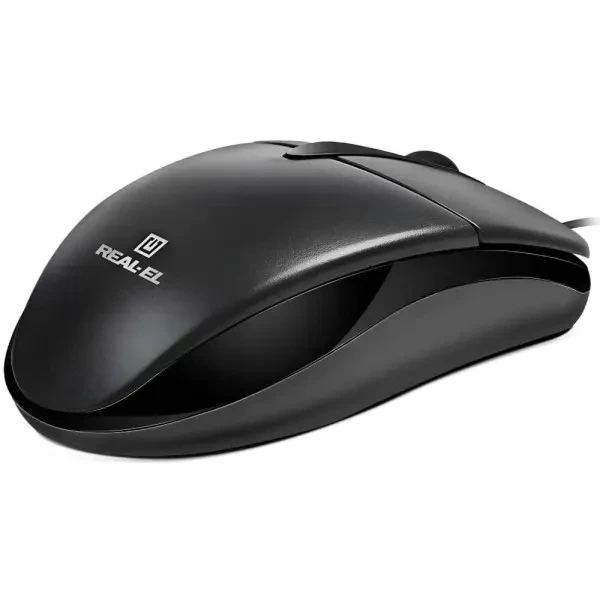 Мишка REAL-EL RM-214 USB Black (EL123200039) 4
