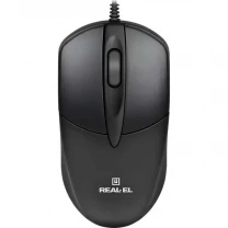 Мишка REAL-EL RM-214 USB Black (EL123200039)