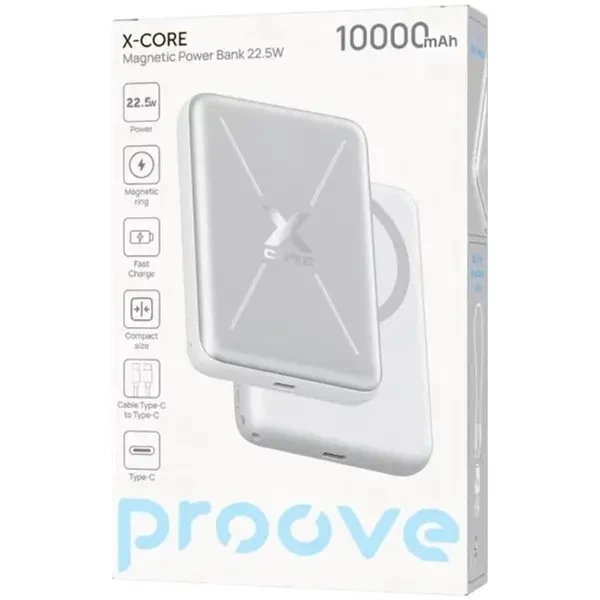 Power Bank Proove X-Core 22.5W 10000mAh Silver/White (PNXC22010006) 2