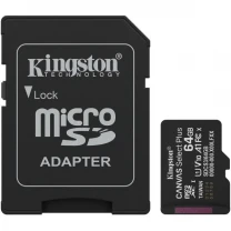 Карта пам'яті Kingston Canvas Select Plus microSDXC 64GB UHS-I R100MB/s + адаптер (SDCS3/64GB)