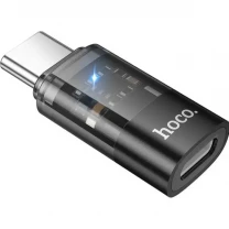 Адаптер Hoco UA36D Type-C to Lightning (M/F) Black