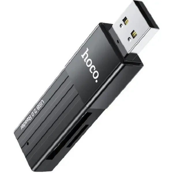 Кардрідер Hoco HB20 Mindful 2-in-1 USB2.0 Black