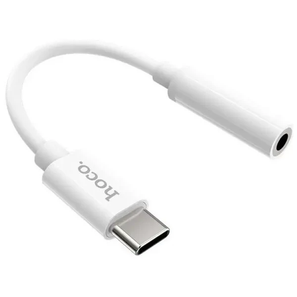 Аудіо-перехідник Hoco LS30 Type-C to 3.5 mm White 5