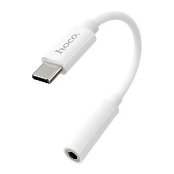 Аудіо-перехідник Hoco LS30 Type-C to 3.5 mm White