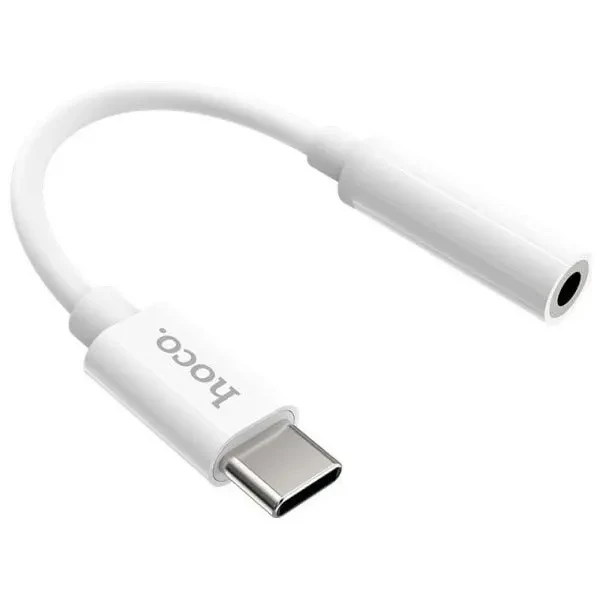 Аудіо-перехідник Hoco LS30 Type-C to 3.5 mm White 2