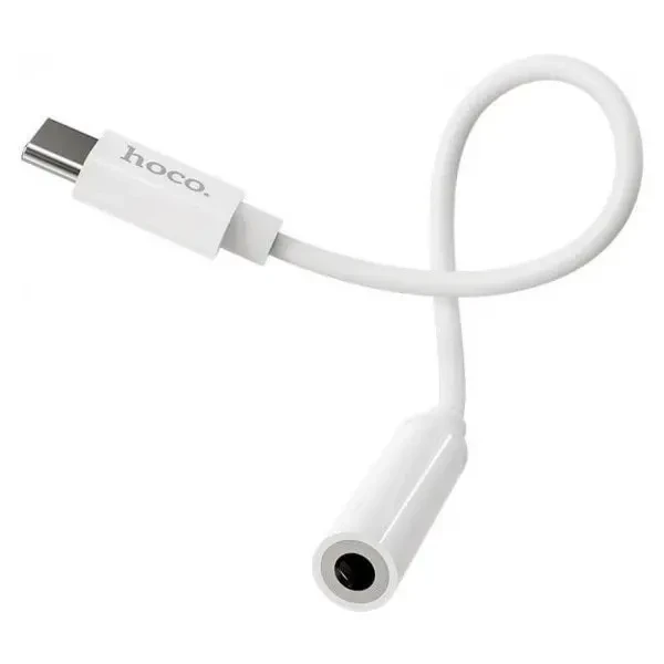 Аудіо-перехідник Hoco LS30 Type-C to 3.5 mm White 4