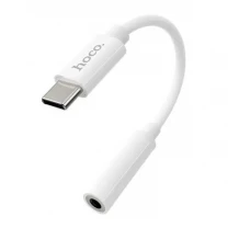 Аудіо-перехідник Hoco LS30 Type-C to 3.5 mm White