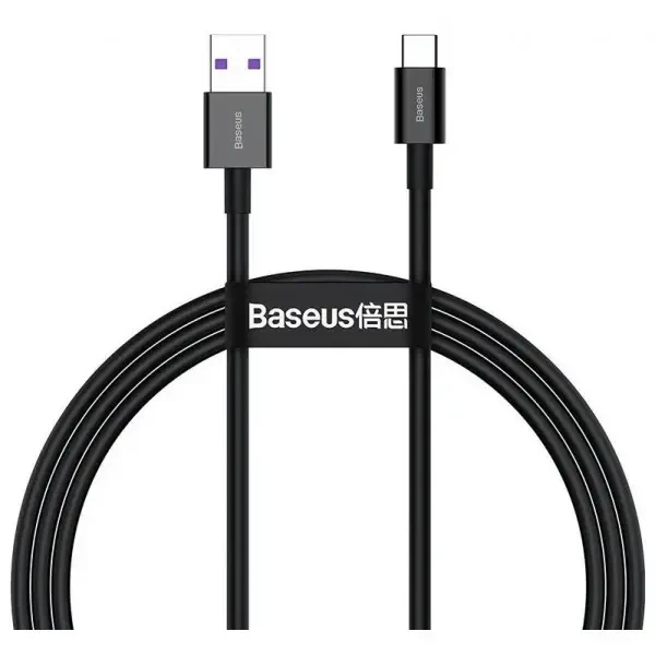 Кабель Baseus Superior USB to Type-C PD 66W 2m Black (CATYS-A01)