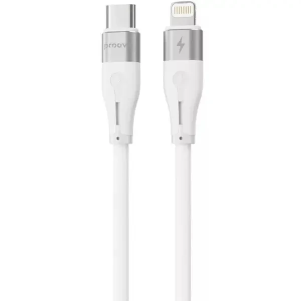 Кабель Proove Simple Silicone Type-C to Lightning 27W 1m White (CCSS27002102)