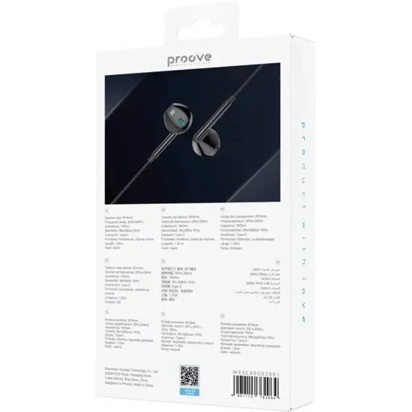 Навушники Proove Scape C3 Type-C Black (WESC00002001) 3