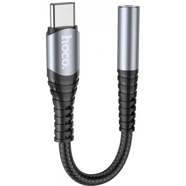 Адаптер Hoco LS33 Type-C to 3.5mm Metal Gray 3