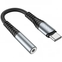 Адаптер Hoco LS33 Type-C to 3.5mm Metal Gray