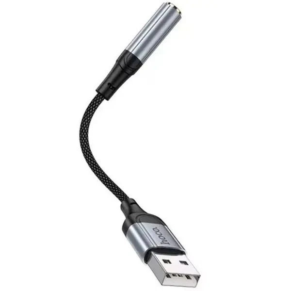 Адаптер Hoco LS36 USB-A to 3.5mm Black 2