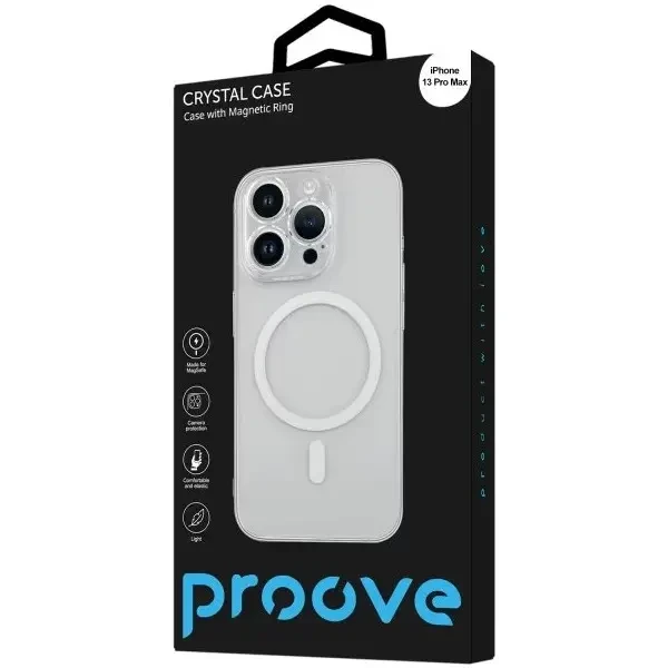 Чохол Proove Crystal Case with Magnetic Ring для iPhone 13 Pro Max Прозорий (PCCCIP13PM01) 2