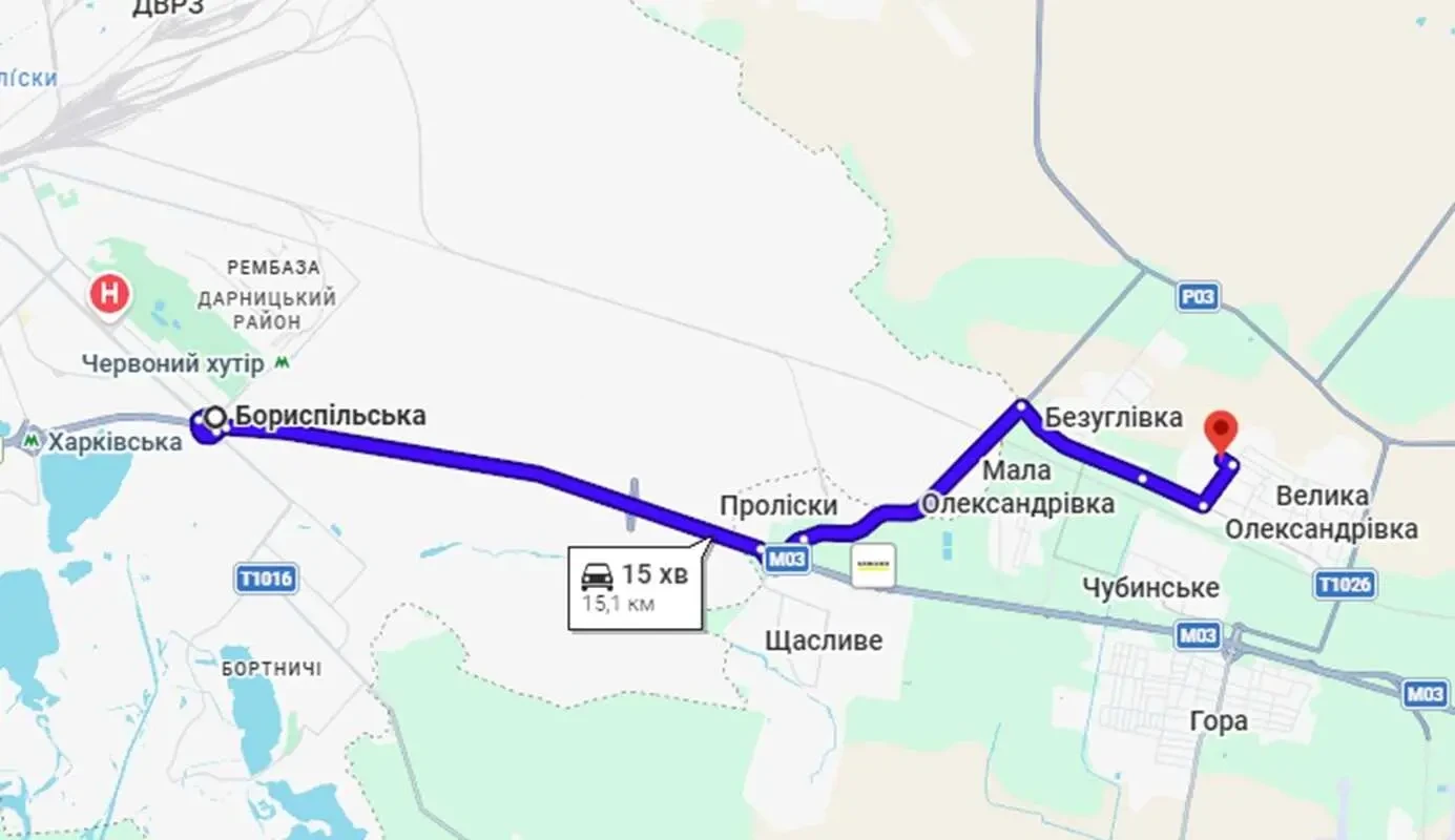 ділянка під житлову забудову Бориспільський, Велика Олександрівка, Т.. 8