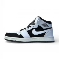 Nike Air Jordan 1 High White Black Арт 195 (Найк Аір Джордан 1, унісекс)