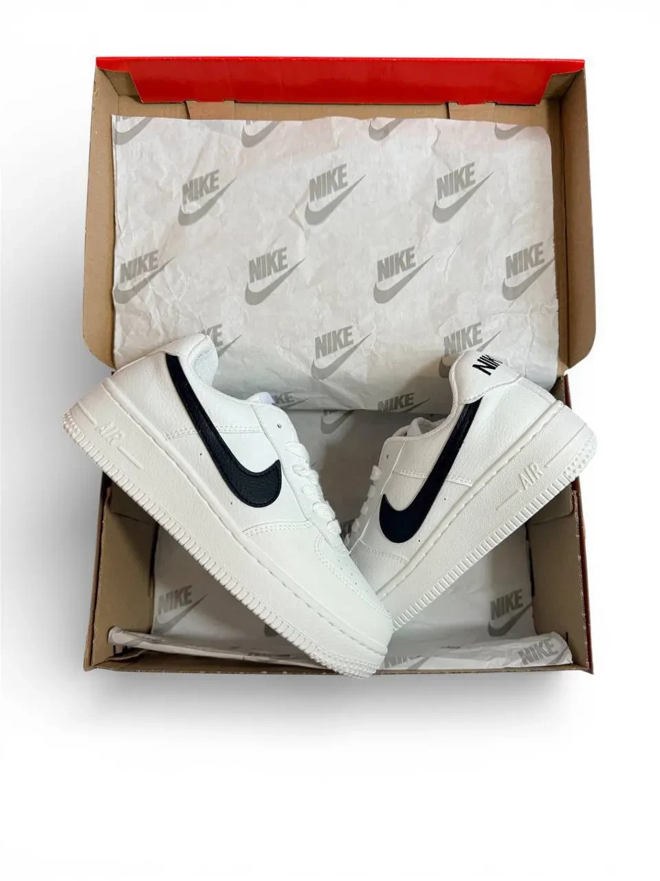 Nike Air Force 1 Low White and Black Арт 202 (Найк Аір Форс 1, унісекс) 5