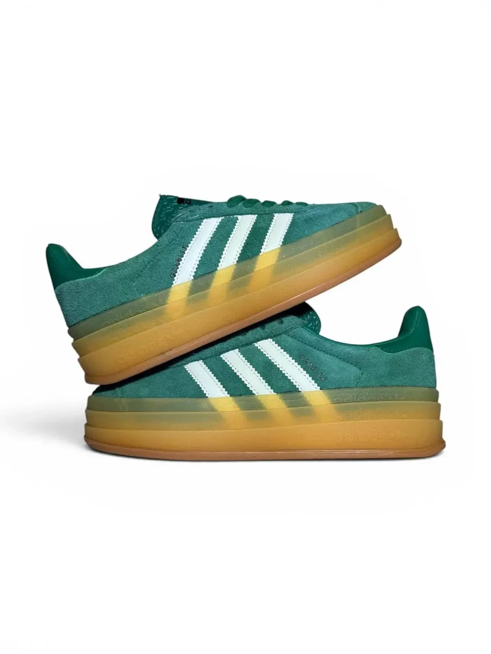 Кроссовки Женские Adidas Gazelle Green White Арт 210 (Адидас Газель, унисекс) 5