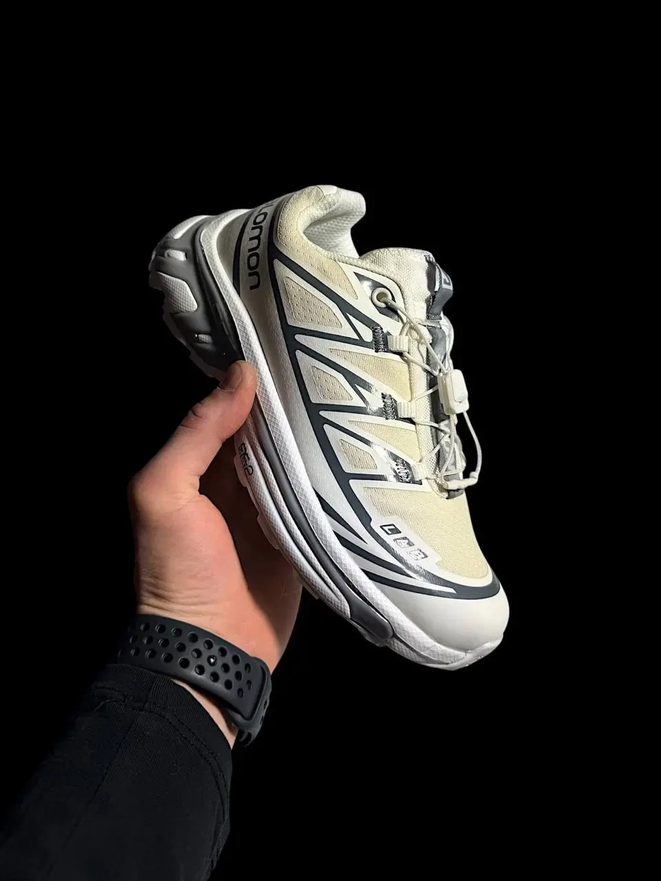 Кроссовки Женские Salomon XT-6 S-LAB Soft Ground Beige White Gray Арт 219 (Саломон ХТ-6, унисекс) 2