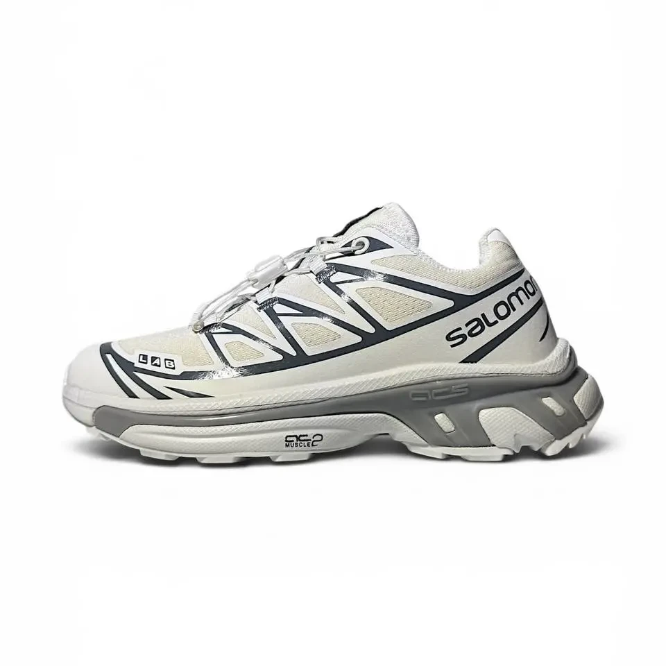 Кроссовки Женские Salomon XT-6 S-LAB Soft Ground Beige White Gray Арт 219 (Саломон ХТ-6, унисекс)
