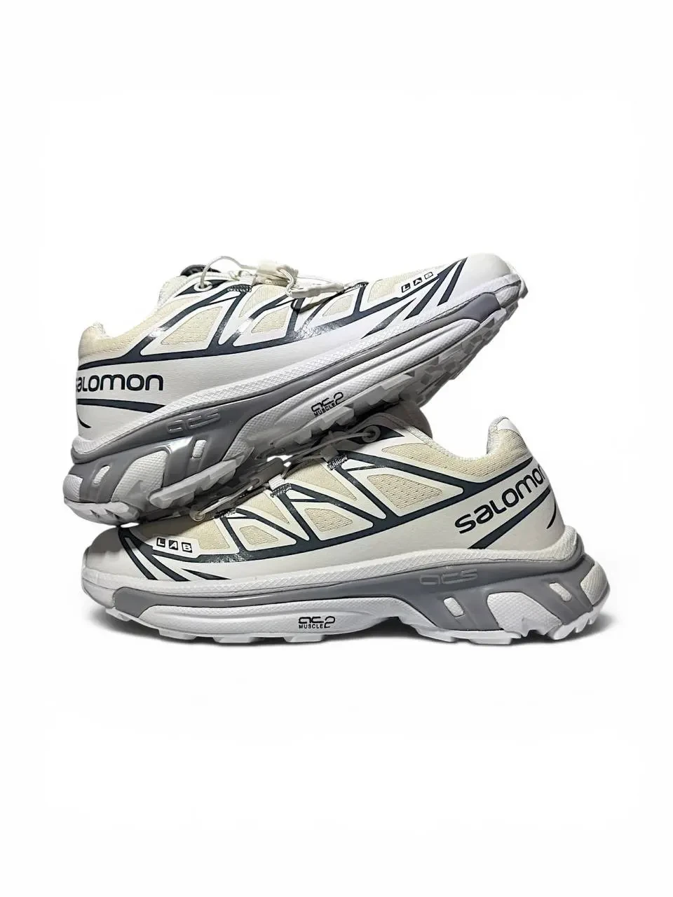 Кроссовки Женские Salomon XT-6 S-LAB Soft Ground Beige White Gray Арт 219 (Саломон ХТ-6, унисекс) 38 4