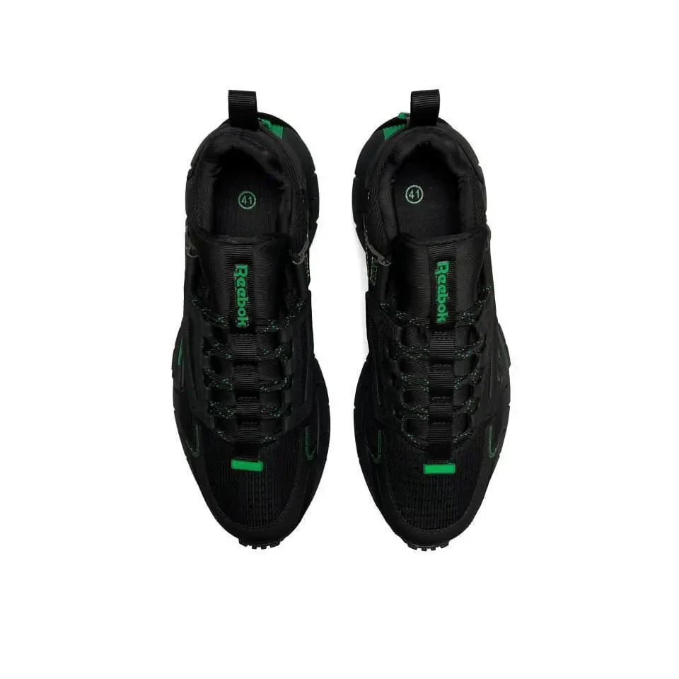 Кроссовки Reebok Zig Kinetica Black & Green Арт 187 (Ребок, Унисекс) 4