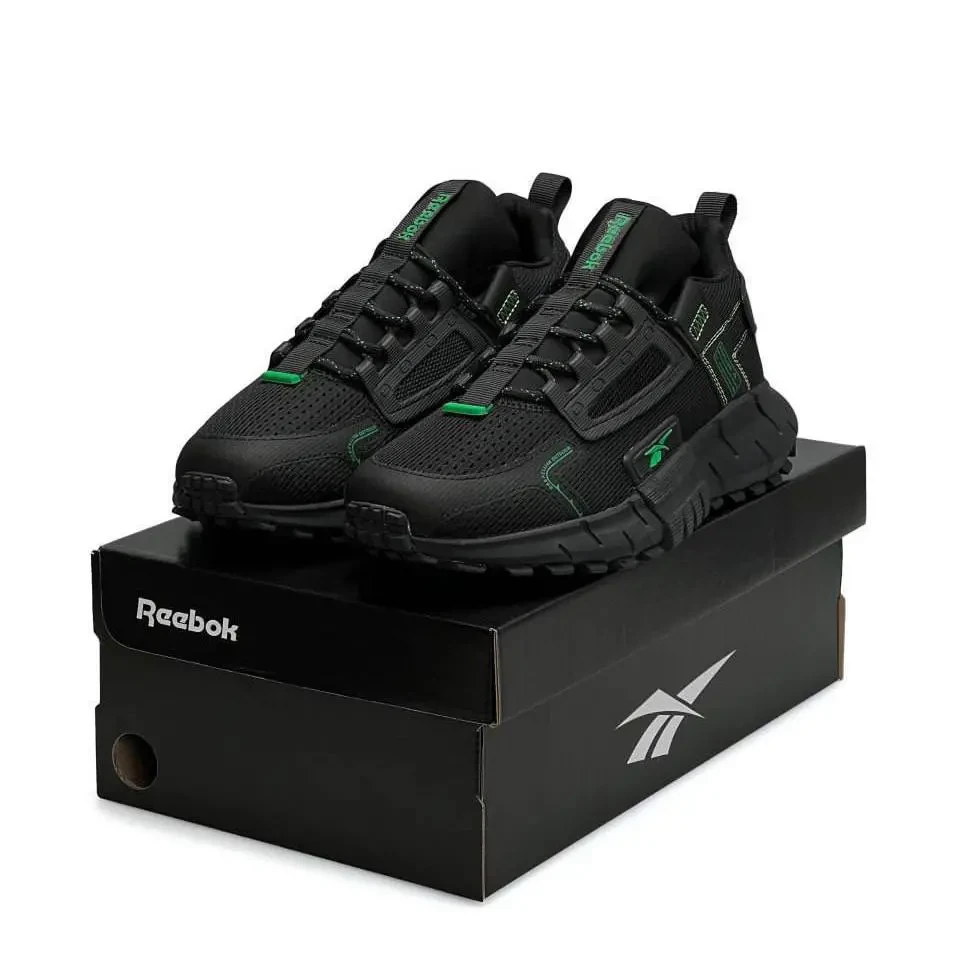 Кроссовки Reebok Zig Kinetica Black & Green Арт 187 (Ребок, Унисекс) 8