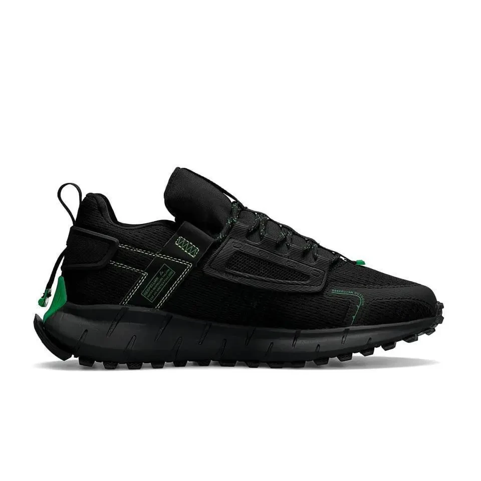 Кроссовки Reebok Zig Kinetica Black & Green Арт 187 (Ребок, Унисекс) 3