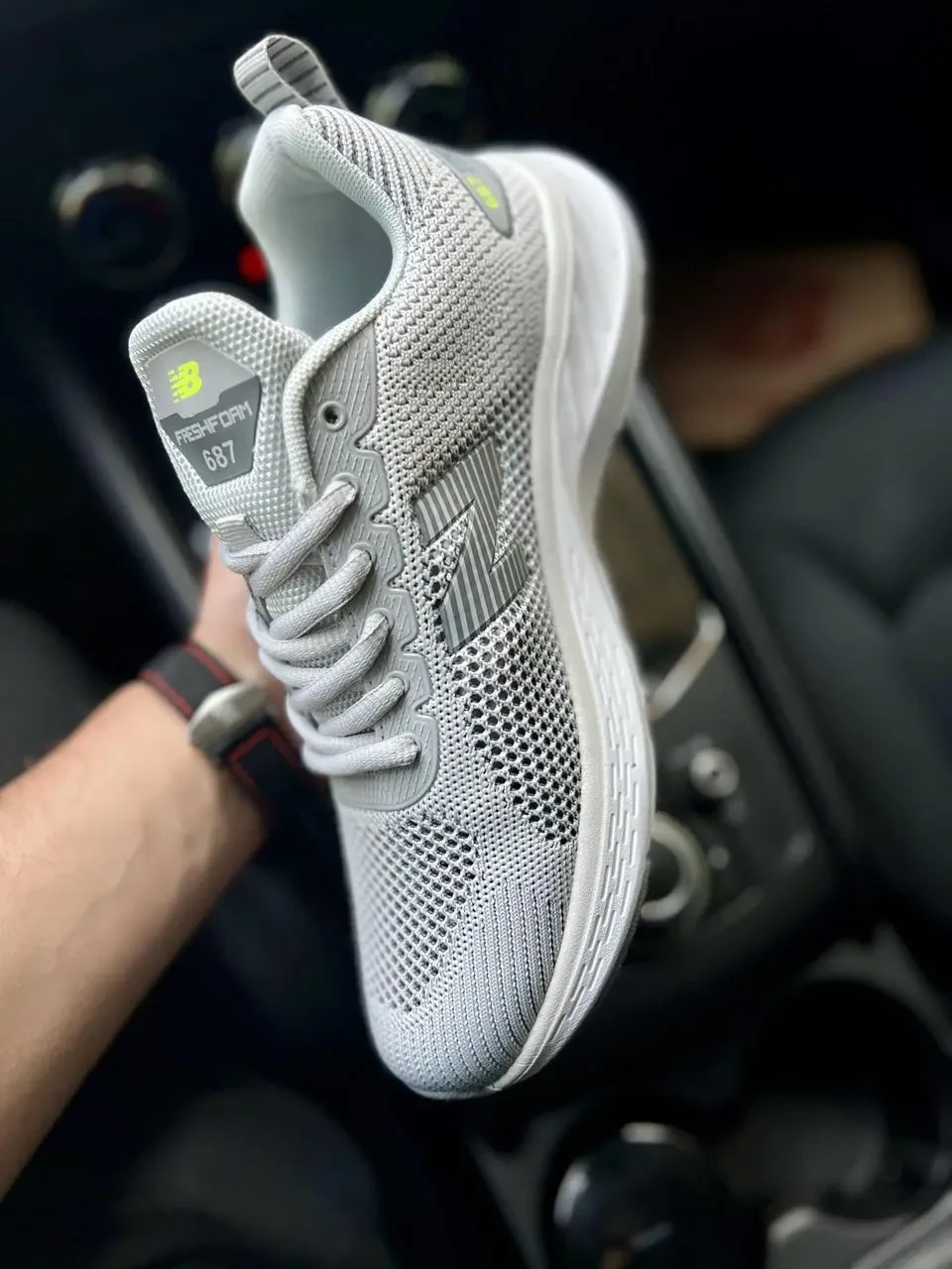 Кроссовки New Balance 687 арт 21507 (человечи,26 беленс, сетка) 5