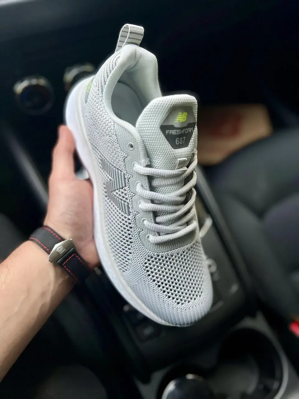 Кроссовки New Balance 687 арт 21507 (человечи,26 беленс, сетка) 6