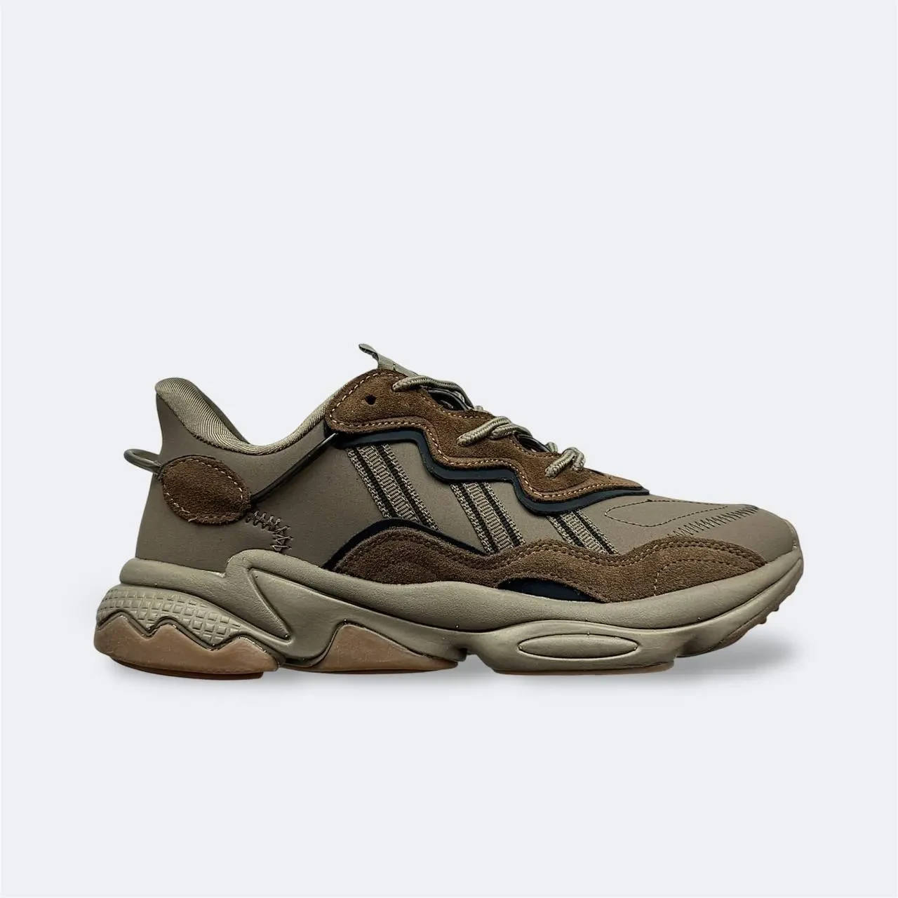 Кросівки Чоловічі Adidas Ozweego Khaki Brown Арт 183 (Адідас Озвіго) 3