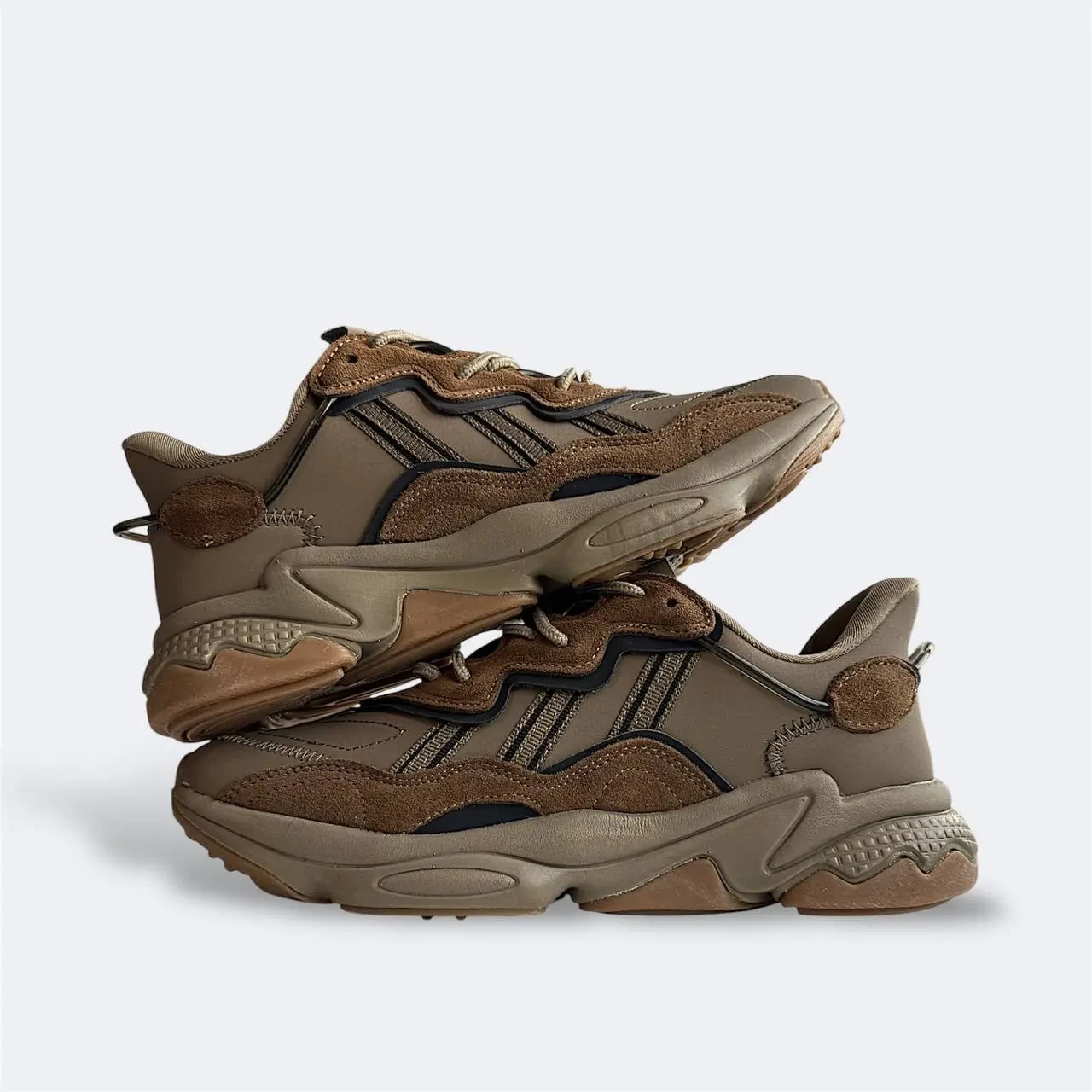 Кросівки Чоловічі Adidas Ozweego Khaki Brown Арт 183 (Адідас Озвіго) 7
