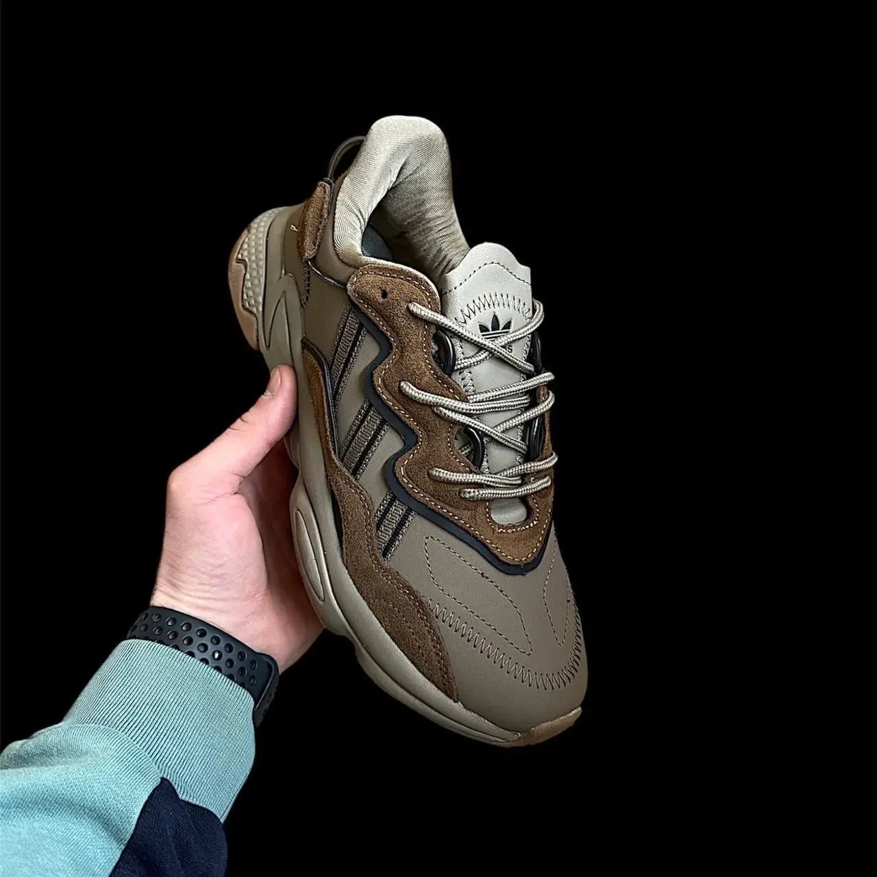 Кросівки Чоловічі Adidas Ozweego Khaki Brown Арт 183 (Адідас Озвіго) 5
