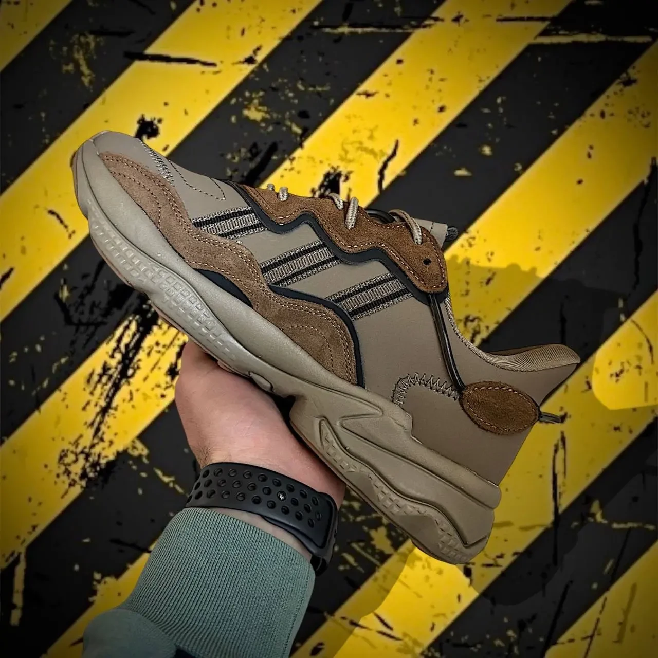 Кросівки Чоловічі Adidas Ozweego Khaki Brown Арт 183 (Адідас Озвіго) 6