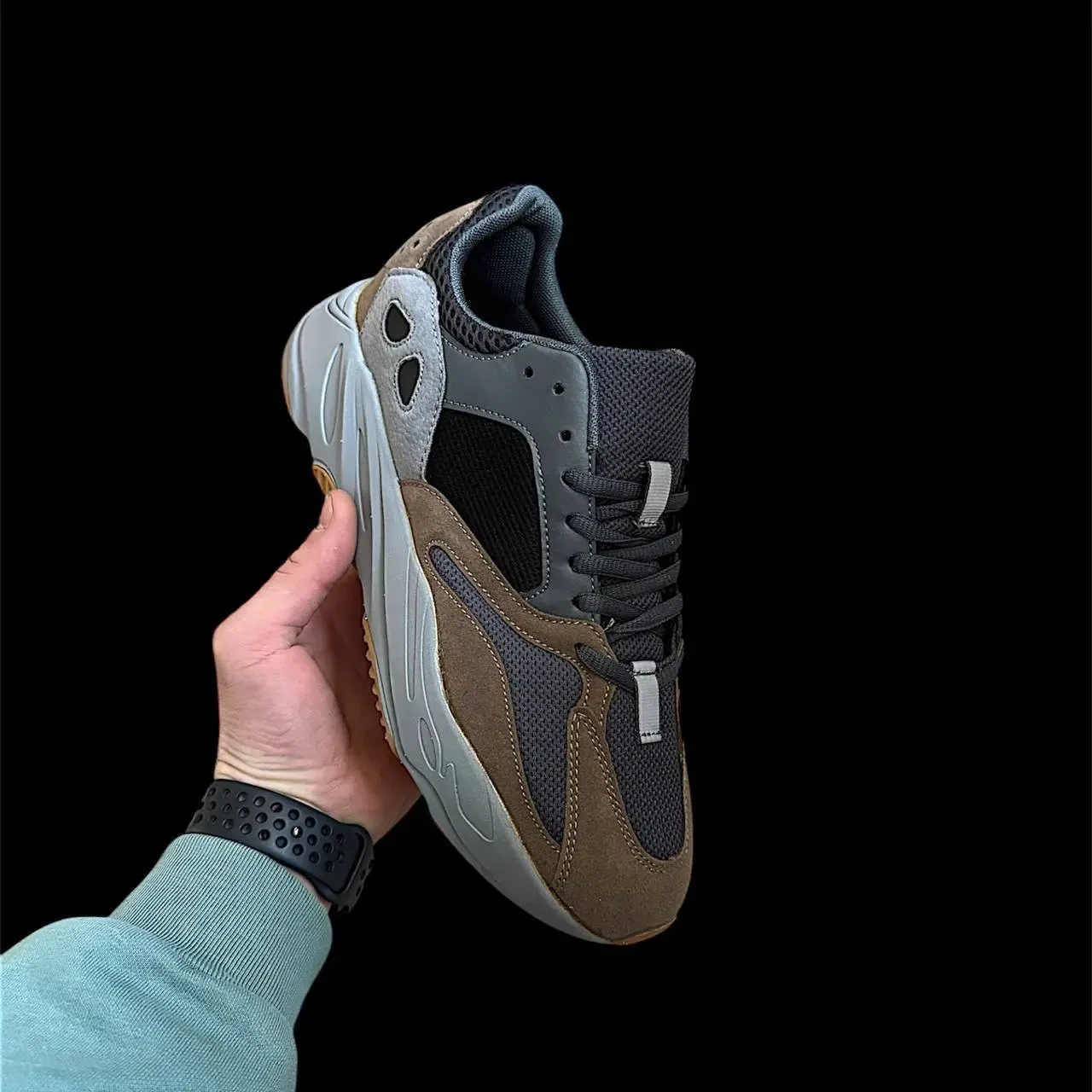 Кросівки Чоловічі Adidas Yeezy Boost 700 Black Brown Gray Арт 184 (Адідас Ізі) 5