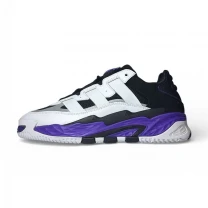 Кросівки Чоловічі Adidas Niteball White Black Violet Арт 192 (Адідас Найтбол, унісекс) 45