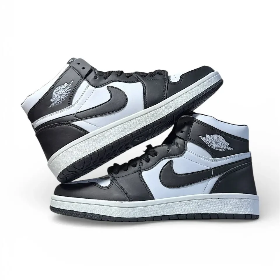 Nike Air Jordan 1 High Black White Арт 194 (Найк Аір Джордан 1, унісекс) 6