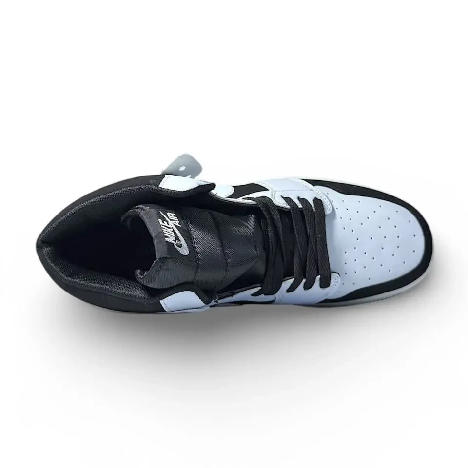 Nike Air Jordan 1 High White Black Арт 195 (Найк Аір Джордан 1, унісекс) 8